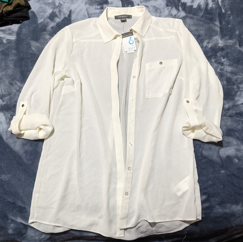 White button down shirt
